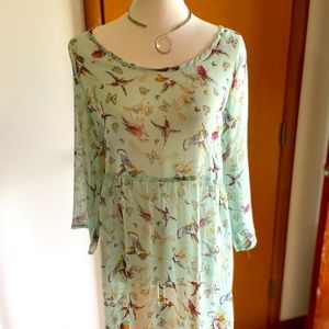 About a Girl Beautiful sheer top, Xl